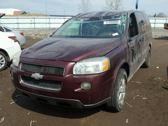 1GNDV23148D157206 - 2008 CHEVROLET UPLANDER L MAROON photo 2