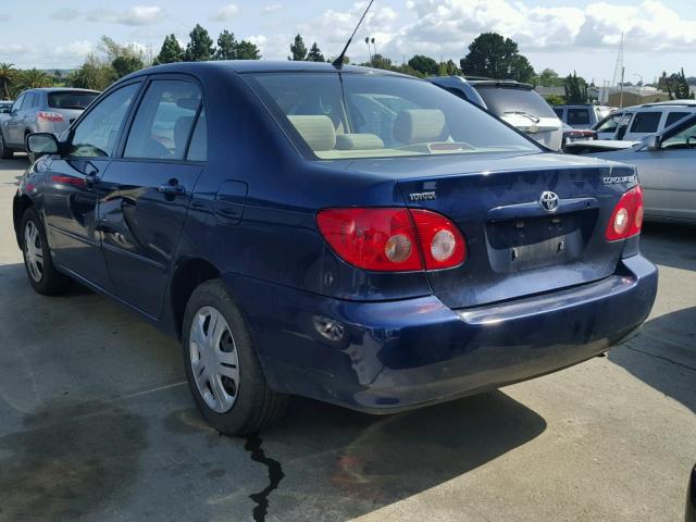 JTDBR32E852066638 - 2005 TOYOTA COROLLA CE BLUE photo 3