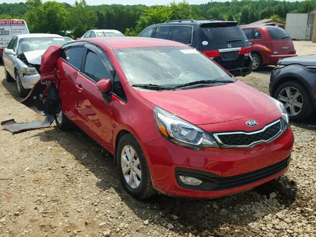 KNADN4A31D6207712 - 2013 KIA RIO EX RED photo 1