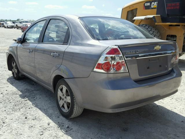 KL1TD5DE9BB209952 - 2011 CHEVROLET AVEO LS SILVER photo 3