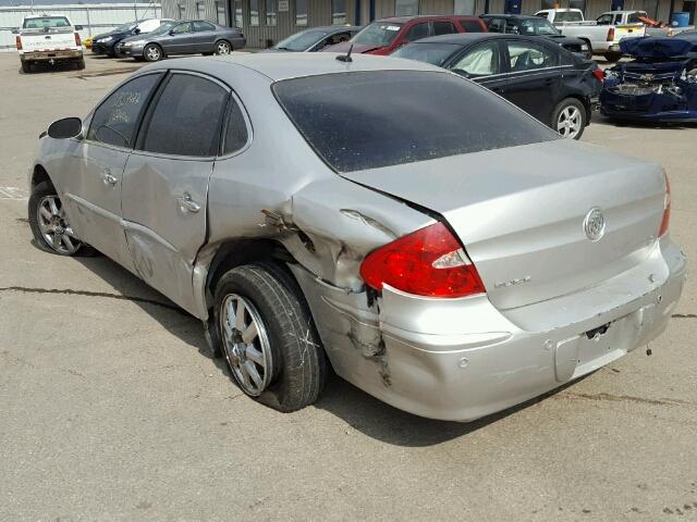 2G4WD582261167986 - 2006 BUICK LACROSSE C SILVER photo 3