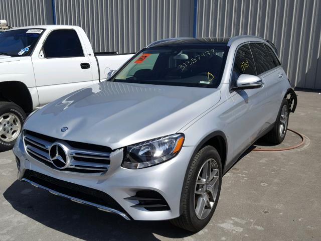 WDC0G4JB0GF017787 - 2016 MERCEDES-BENZ GLC 300 SILVER photo 2