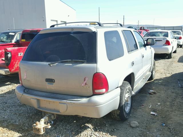 1B4HS28N0YF256301 - 2000 DODGE DURANGO SILVER photo 4