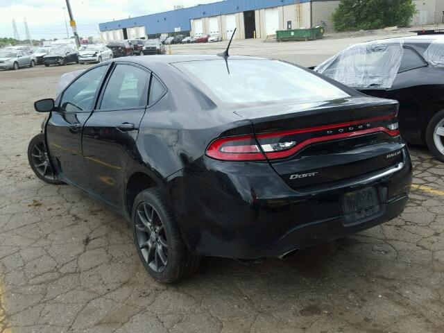 1C3CDFBA7DD176119 - 2013 DODGE DART SXT BLACK photo 3