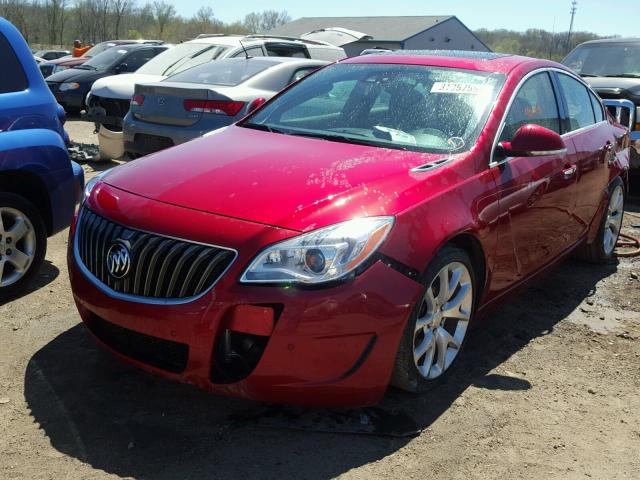 2G4GT5GX3E9272475 - 2014 BUICK REGAL GS Կարմիր լուսանկար 2