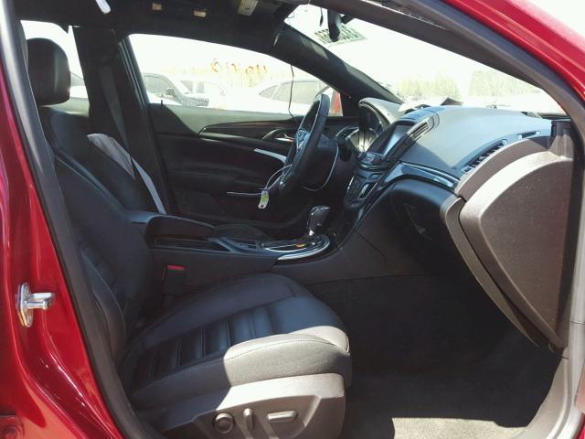 2G4GT5GX3E9272475 - 2014 BUICK REGAL GS Կարմիր լուսանկար 5