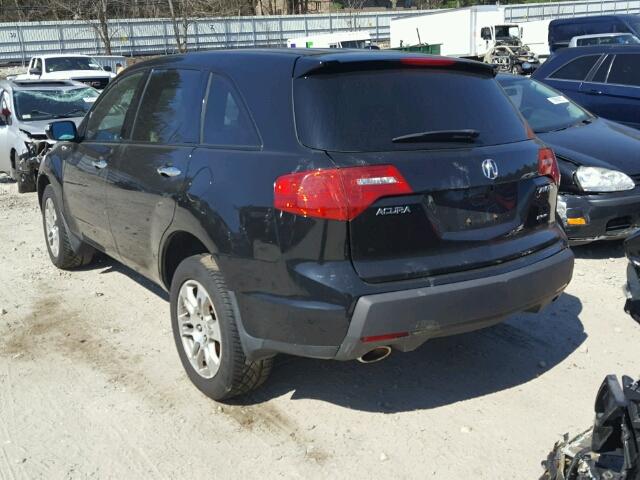 2HNYD28237H533372 - 2007 ACURA MDX BLACK photo 3