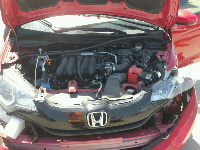 JHMGK5H56GX037978 - 2016 HONDA FIT LX RED photo 7