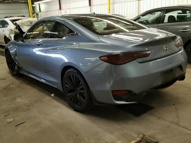 JN1EV7EL7HM554257 - 2017 INFINITI Q60 PREMIU GRAY photo 3