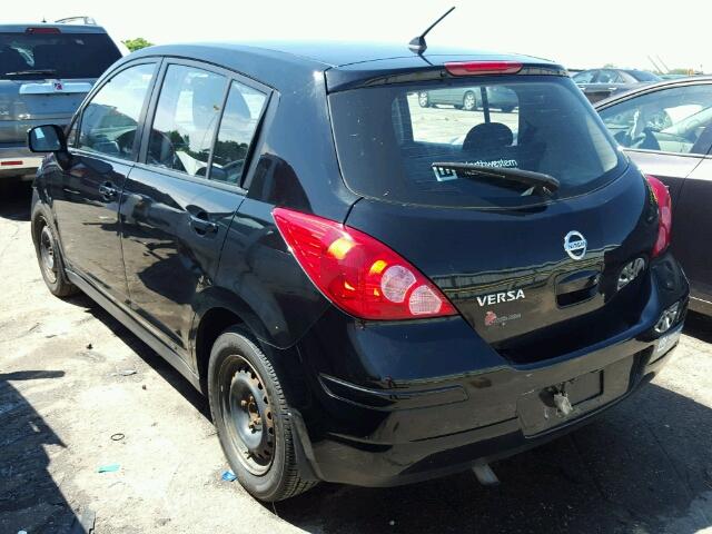 3N1BC13E17L367132 - 2007 NISSAN VERSA S/SL BLACK photo 3