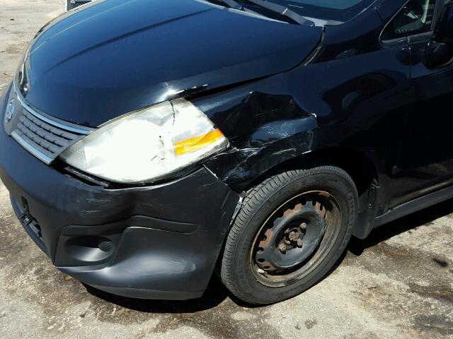 3N1BC13E17L367132 - 2007 NISSAN VERSA S/SL BLACK photo 9