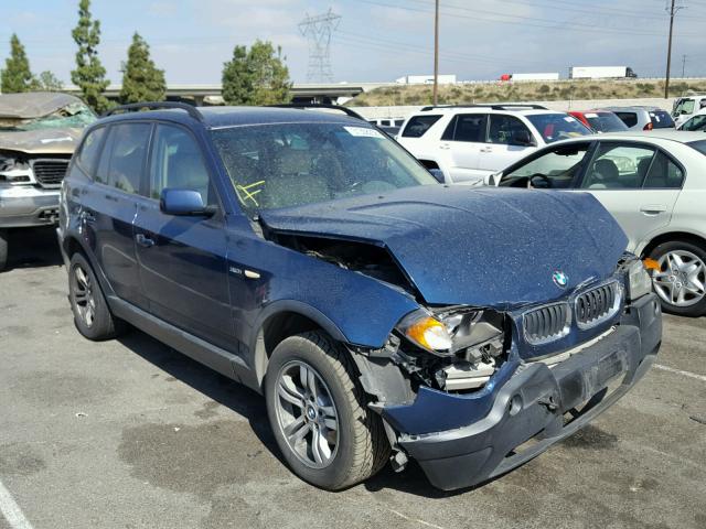 WBXPA93484WA66142 - 2004 BMW X3 3.0I BLUE photo 1