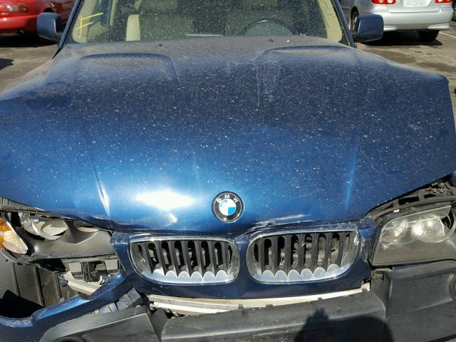 WBXPA93484WA66142 - 2004 BMW X3 3.0I BLUE photo 7