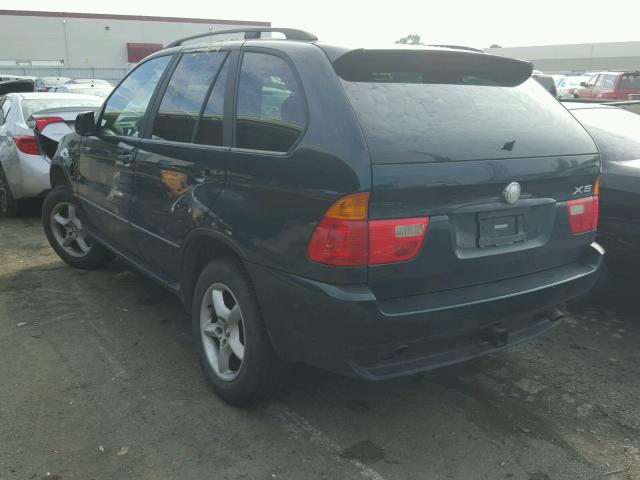 WBAFA53581LM89286 - 2001 BMW X5 3.0I GREEN photo 3