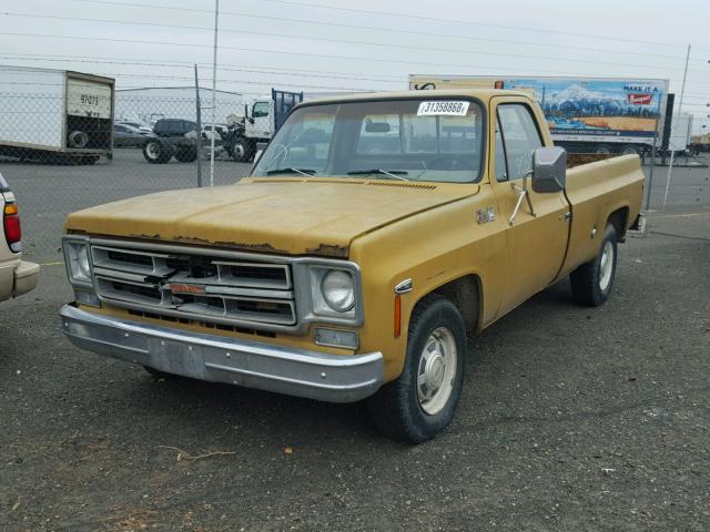 TCL246F702161 - 1976 GMC PICKUP YELLOW photo 2