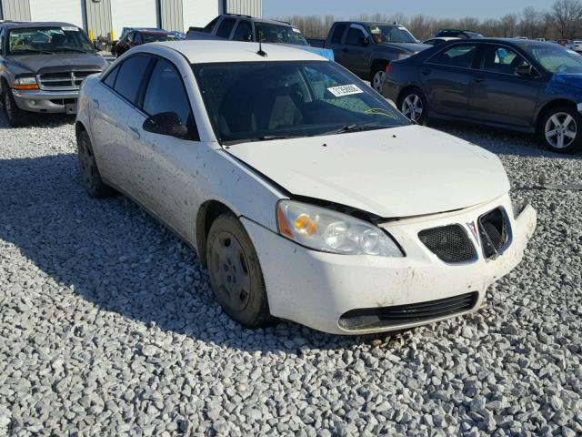 1G2ZF57B084292753 - 2008 PONTIAC G6 VALUE L WHITE photo 1