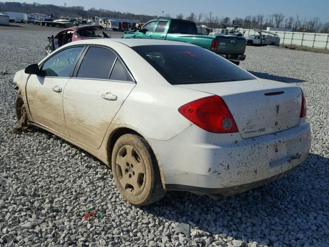 1G2ZF57B084292753 - 2008 PONTIAC G6 VALUE L WHITE photo 3