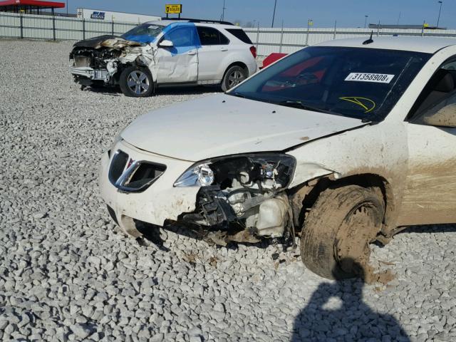 1G2ZF57B084292753 - 2008 PONTIAC G6 VALUE L WHITE photo 9