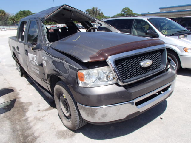 1FTRW12W58FA71684 - 2008 FORD F150 SUPER GRAY photo 1