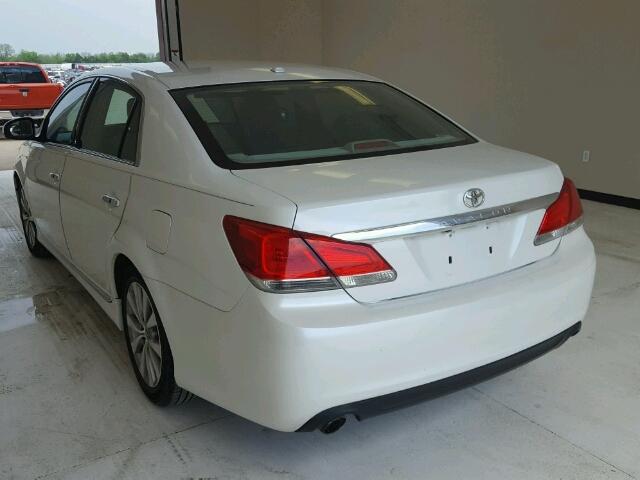 4T1BK3DB2BU391420 - 2011 TOYOTA AVALON BAS WHITE photo 3