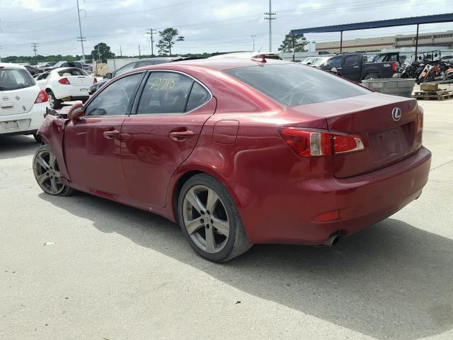 JTHBF5C2XC5172267 - 2012 LEXUS IS 250 RED photo 3