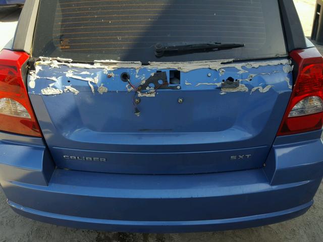 1B3HB48B27D535541 - 2007 DODGE CALIBER SX BLUE photo 9