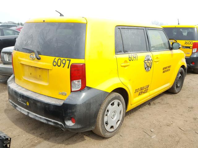 JTLZE4FE3DJ031721 - 2013 TOYOTA SCION XB YELLOW photo 4