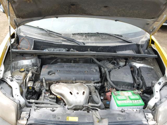 JTLZE4FE3DJ031721 - 2013 TOYOTA SCION XB YELLOW photo 7