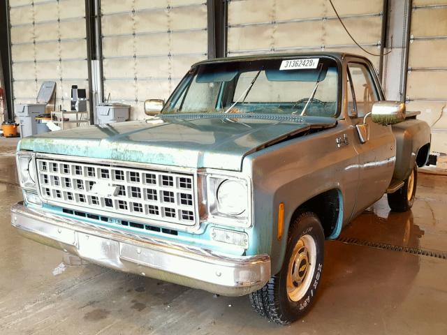 CCD148A166162 - 1978 CHEVROLET C10 TEAL photo 2