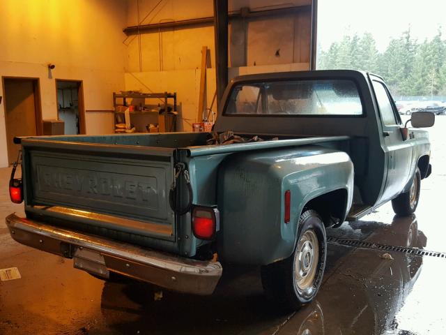 CCD148A166162 - 1978 CHEVROLET C10 TEAL photo 4