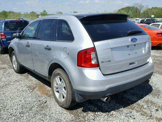 2FMDK3GC9BBB20261 - 2011 FORD EDGE SE SILVER photo 3