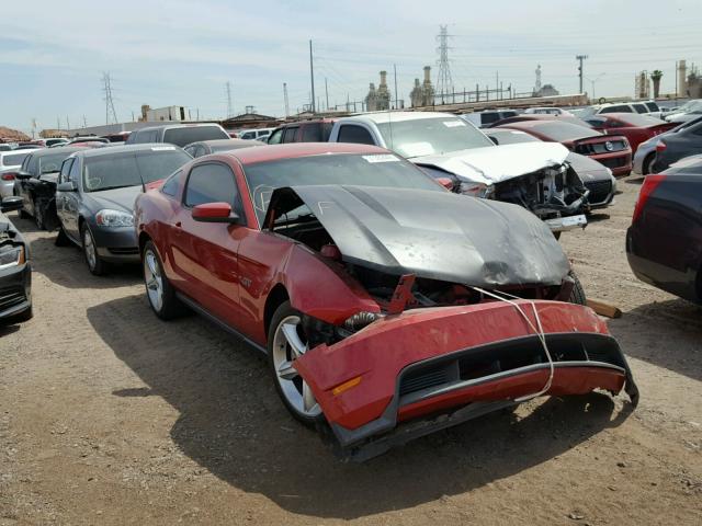 1ZVBP8CH1A5141147 - 2010 FORD MUSTANG GT RED photo 1