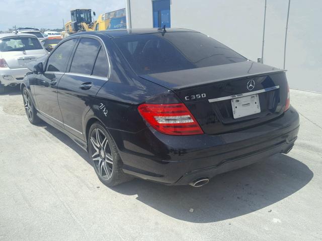 WDDGF5HB8DA817531 - 2013 MERCEDES-BENZ C 350 BLACK photo 3