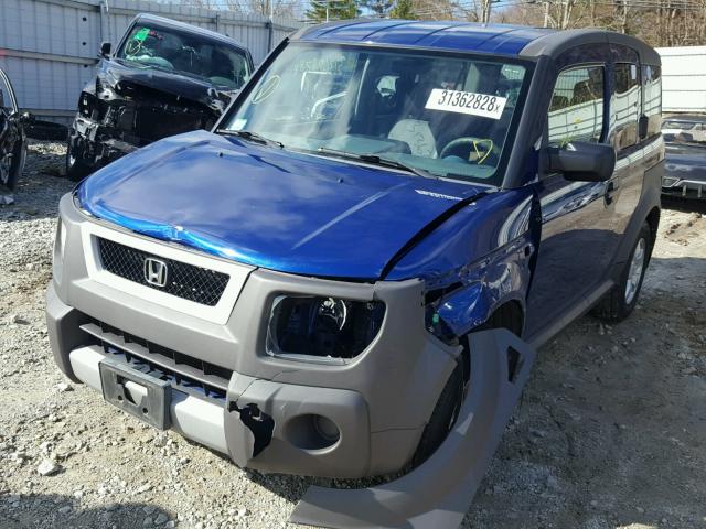 5J6YH27615L019612 - 2005 HONDA ELEMENT EX BLUE photo 2