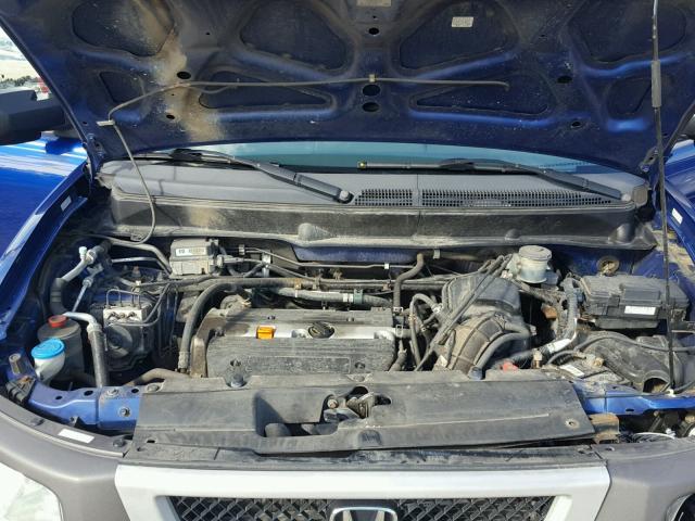 5J6YH27615L019612 - 2005 HONDA ELEMENT EX BLUE photo 7