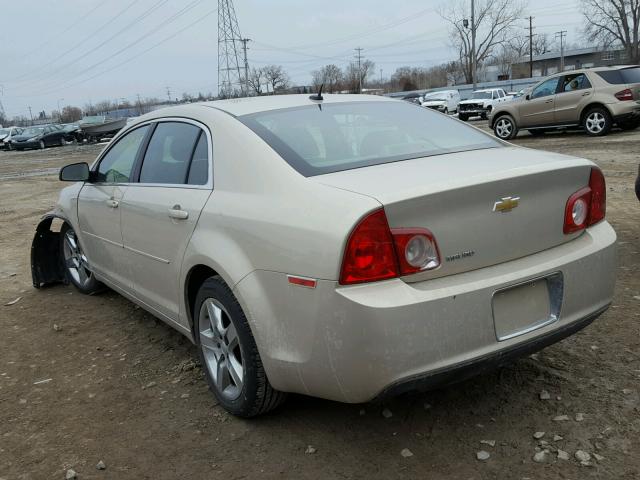 1G1ZB5EB1AF101967 - 2010 CHEVROLET MALIBU LS GOLD photo 3