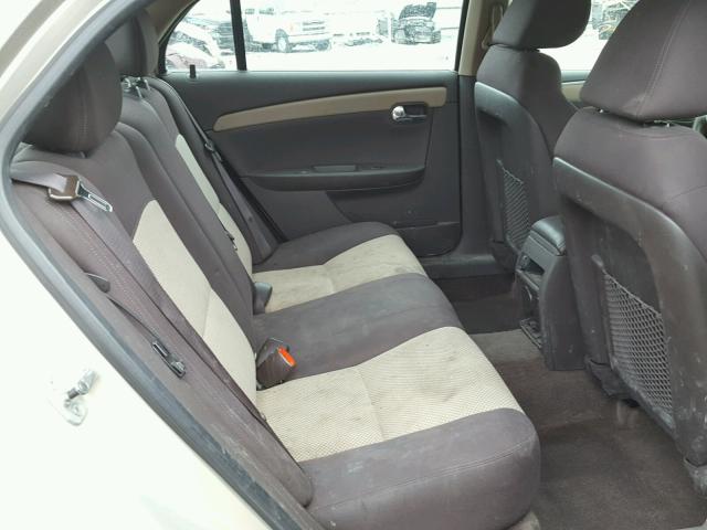 1G1ZB5EB1AF101967 - 2010 CHEVROLET MALIBU LS GOLD photo 6