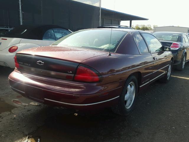 2G1WW12M5V9149654 - 1997 CHEVROLET MONTE CARL 勃艮第红 照片 4