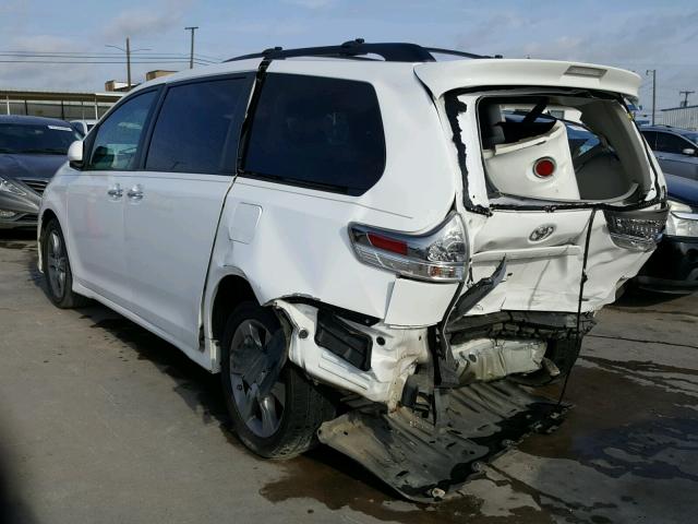 5TDXK3DC2DS350246 - 2013 TOYOTA SIENNA SPO WHITE photo 3