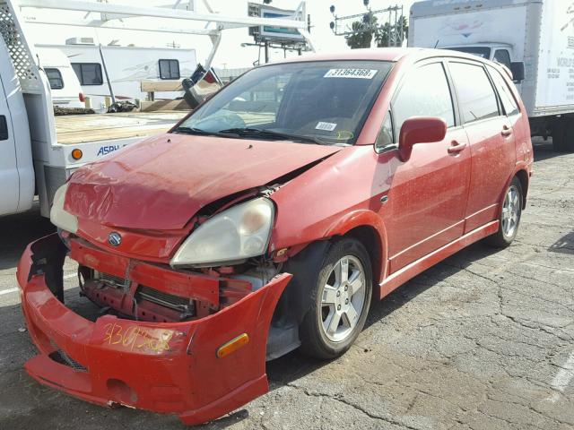 JS2RC41H925102371 - 2002 SUZUKI AERIO SX RED photo 2