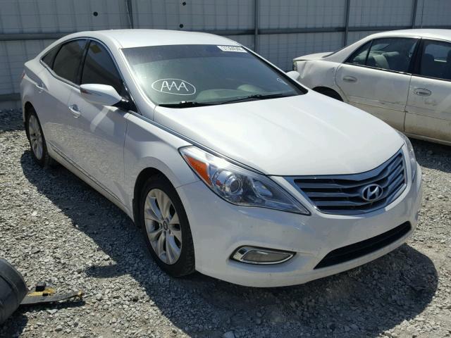 KMHFG4JG0CA165985 - 2012 HYUNDAI AZERA GLS WHITE photo 1