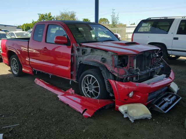 5TETU22N75Z109343 - 2005 TOYOTA TACOMA X-R RED photo 1