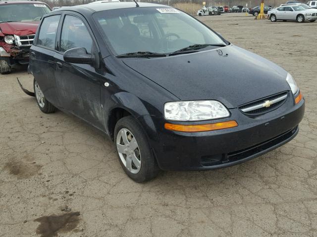 KL1TD66668B233324 - 2008 CHEVROLET AVEO BASE Noir photo 1