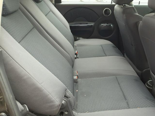 KL1TD66668B233324 - 2008 CHEVROLET AVEO BASE Noir photo 6