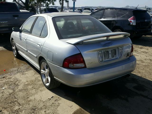 3N1AB51DX3L727928 - 2003 NISSAN SENTRA SE- SILVER photo 3