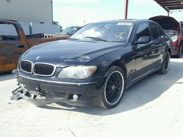 WBAHL83557DT09463 - 2007 BMW 750 BLACK photo 2