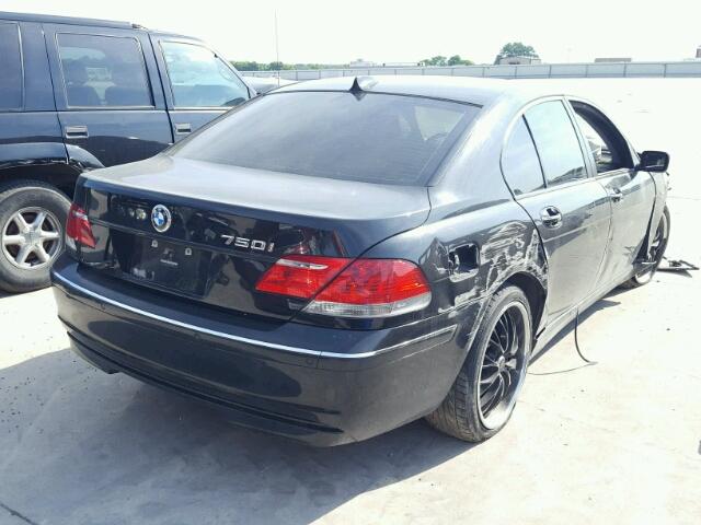 WBAHL83557DT09463 - 2007 BMW 750 BLACK photo 4