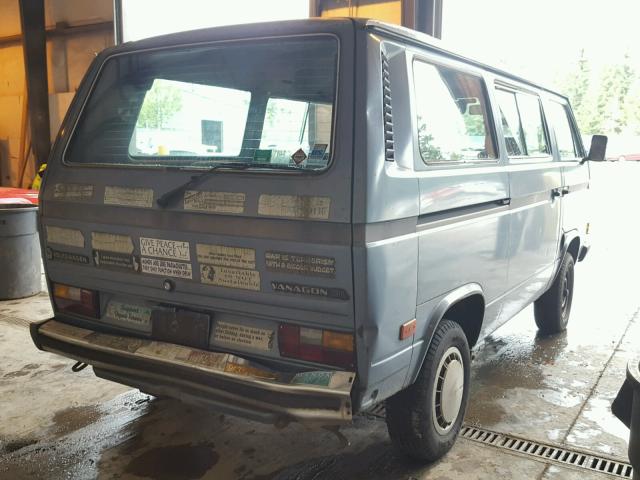 WV2YB0258FH058472 - 1985 VOLKSWAGEN VANAGON BU BLUE photo 4