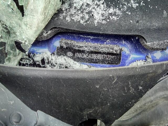 KNADM5A38E6917121 - 2014 KIA RIO LX Կապույտ լուսանկար 10