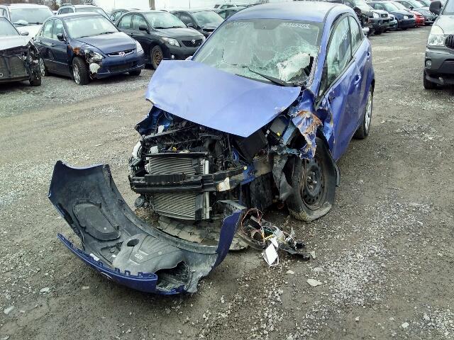 KNADM5A38E6917121 - 2014 KIA RIO LX BLUE photo 2